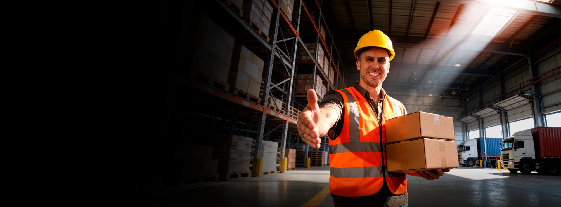 Depósito con mercadería importada lista para despachar